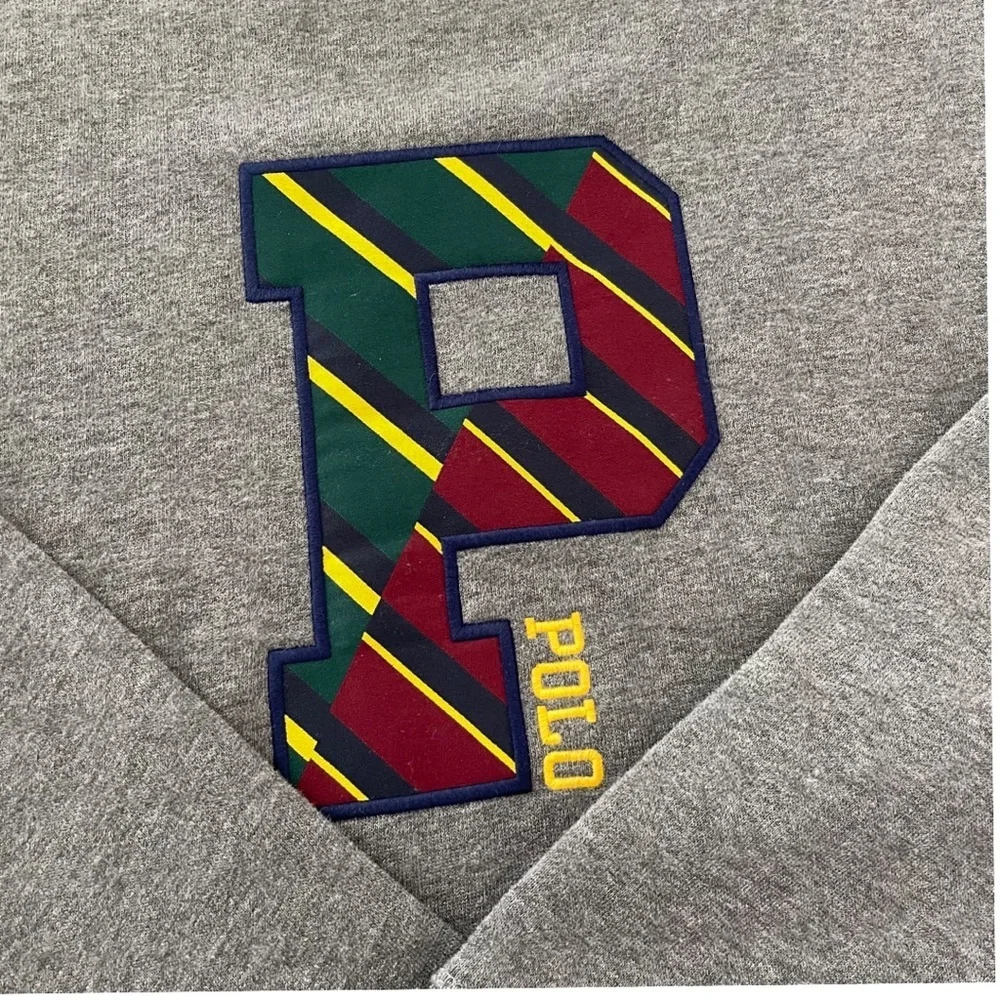 Polo by Ralph Lauren Letterman P Sweatshirt Size M